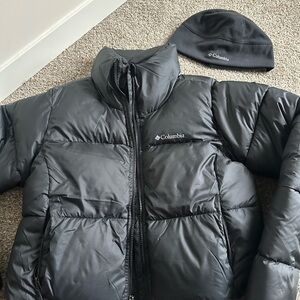 Columbia Women Charcoal Puffer Jacket